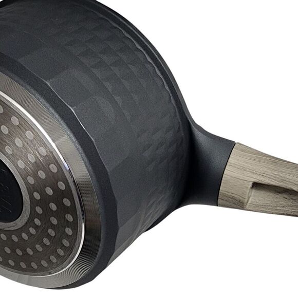 D&W Premium Cookware 7in Saucepan Casserole with Lid Charcoal Aluminum 1.9QT - Picture 12 of 15